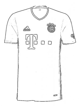 Bayern Munich jersey Coloring Page - Funny Coloring Pages