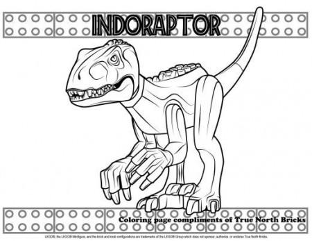 Coloring Page: Indoraptor - True North Bricks | Coloring pages, Lego coloring  pages, Dinosaur coloring pages