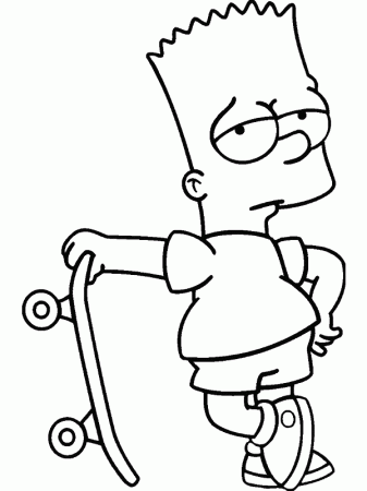 Bart Simpson Coloring Pages - GetColoringPages.com