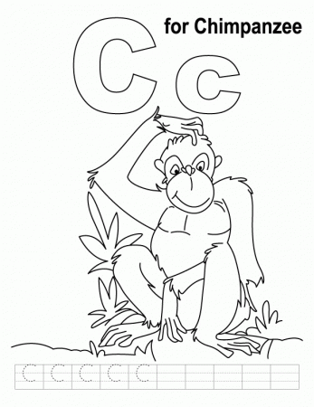 Chimpanzee Coloring Page - Get Creative with Jungle Fun