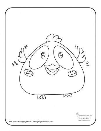 Free Excited Birdie Coloring Page - Coloring Pages and More