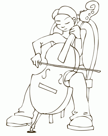 Cello Coloring Pages - Best Coloring Pages For Kids