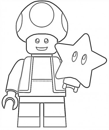 Lego Toad Coloring Page - Free Printable Coloring Pages for Kids