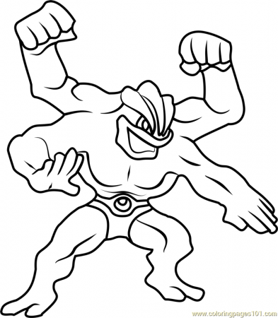 Pokemon Machamp Coloring Pages | Pokemon coloring, Pokemon coloring pages, Coloring  pages