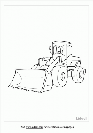 Loader Coloring Pages | Free Vehicles Coloring Pages | Kidadl