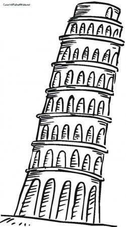 How To Draw The Leaning Tower - ClipArt Best