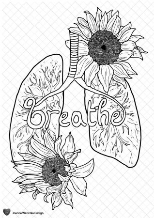 Breathe Colouring Page Printable Coloring Page for Adults - Etsy |  Sunflower coloring pages, Cool coloring pages, Coloring pages inspirational