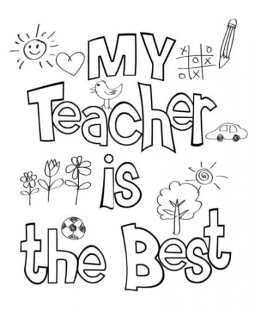 25 Free Teacher Appreciation Week Coloring Pages Printable