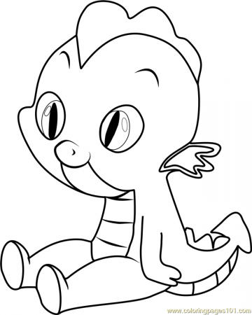 Baby Spike Coloring Page for Kids - Free My Little Pony - Friendship Is  Magic Printable Coloring Pages Online for Kids - ColoringPages101.com | Coloring  Pages for Kids