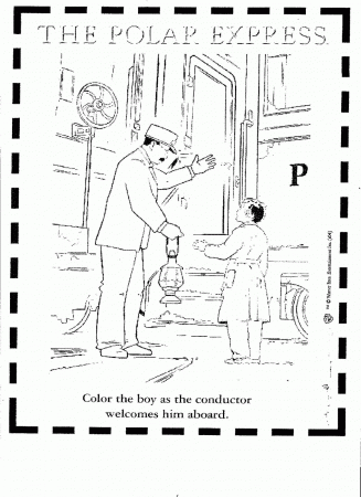 The Polar Express Coloring Page