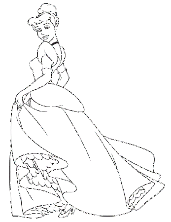 Cinderella Fairy Tale Coloring Page - Coloring Pages For All Ages