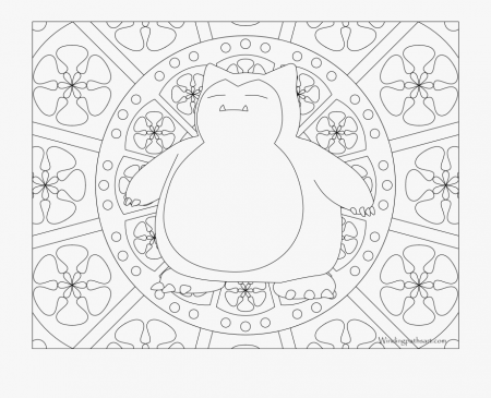 Strange Snorlax Coloring Pages 143 Pokemon Page ...