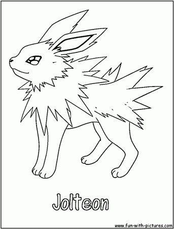 Jolteon Coloring Page