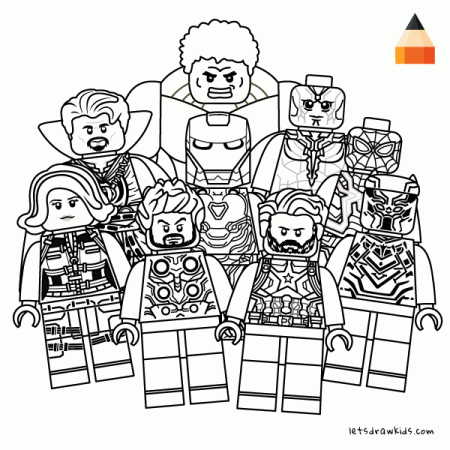 Coloring page for Kids - How To Draw LEGO Avengers ...