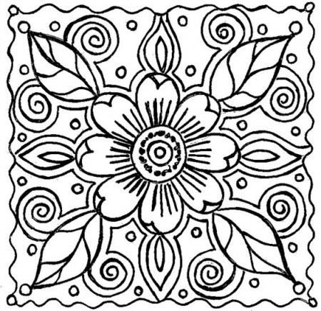 Free Printable Flower Coloring Pages For Adults | Free Coloring Pages