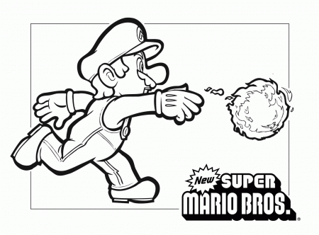 New super mario coloring pages download and print for free