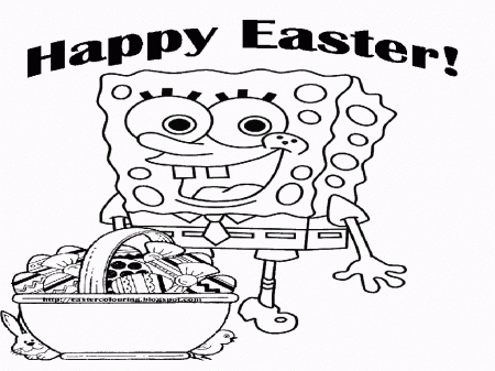Spongebob Squarepants Easter Coloring Pages | Best Coloring Page Site