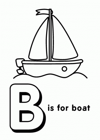 Funny Alphabet With Letters B Coloring Pages For Kids #e3d ...