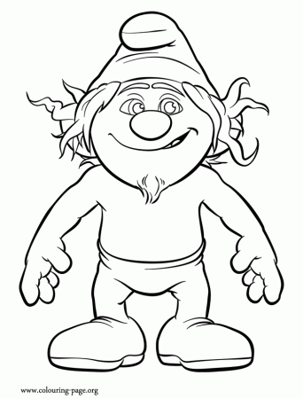 The Smurfs - Hackus, a Naughty Smurf coloring page
