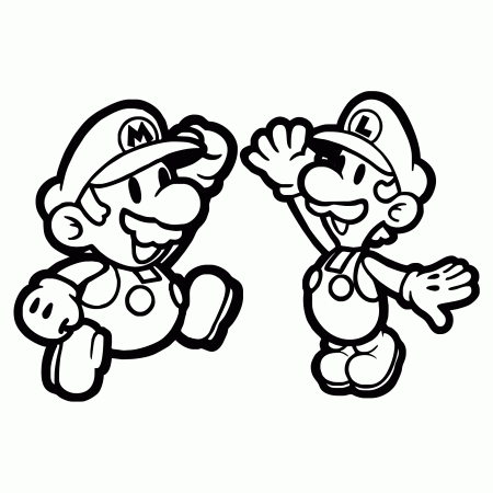 Mario Luigi And Toad Coloring Pages Mario Coloring Pages Mario ...