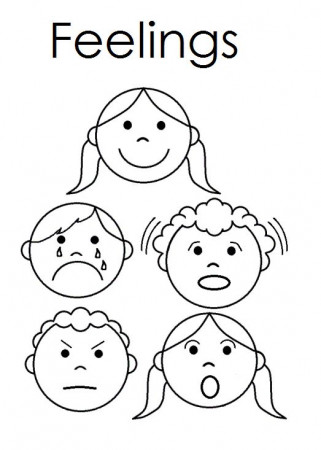 Coloring Pages | Emotions Coloring Pdf Feelings For Preschoolers And  Childrens Place Preschool Math Games Printable