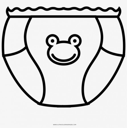 Diaper Coloring Page - 1000x1000 PNG ...