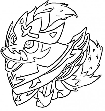 Adorable Zamazenta Coloring Page - Free Printable Coloring Pages for Kids
