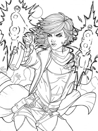 Alice from Resident Evil Coloring Page - Free Printable Coloring Pages for  Kids