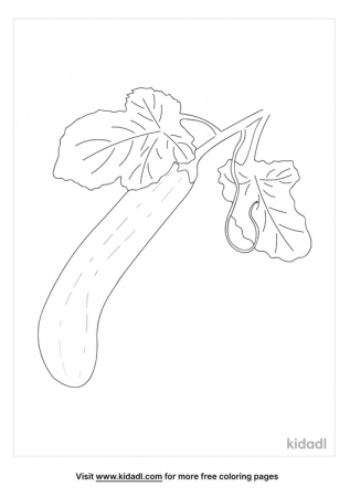 Zucchini Coloring Pages | Free Food Coloring Pages | Kidadl