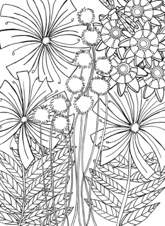 Printable Dandelion Coloring Page | FaveCrafts.com