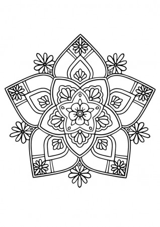 BEST FLOWER MANDALA Coloring Pages 