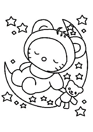 Coloring Pages Hello Kitty - Z31 Coloring Page