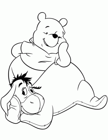 Pooh Bear And Friends Coloring Pages. eeyore with winnie the pooh ...