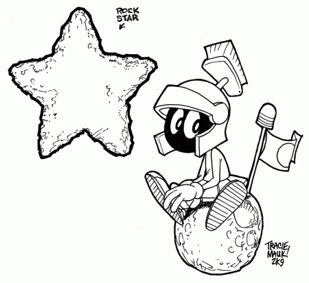 Marvin The Martian Coloring Pages - Coloring Labs