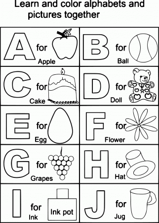 Free Printable Alphabet Coloring Pages For Kids - Coloring Page Photos
