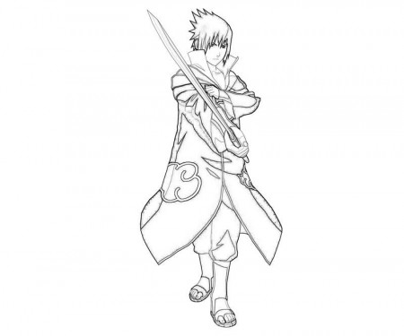 Coloring Pages Anime Sasuke Of Naruto Shippuden | Cartoon Coloring ...