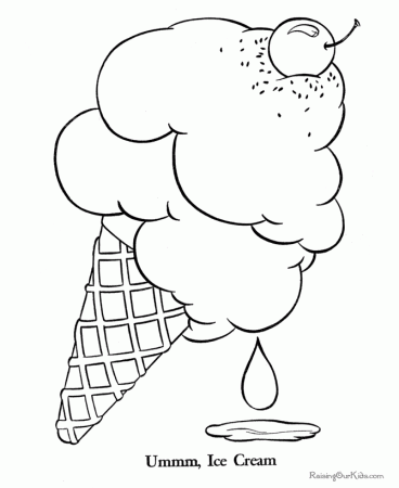 Ice Cream Coloring Pages To Print - High Quality Coloring Pages