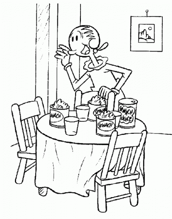 Popeye Coloring Pages