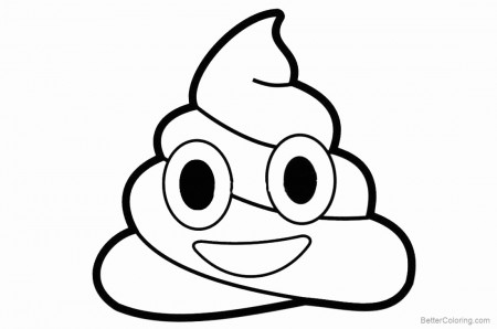 Poop Emoji Coloring Page | HD Unlimited Download! - Download ...