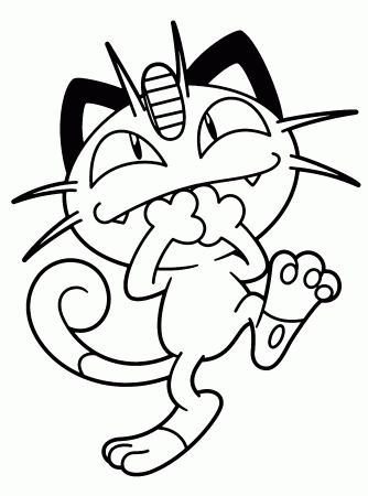 Meowth Coloring Pages - Coloring Pages 2019
