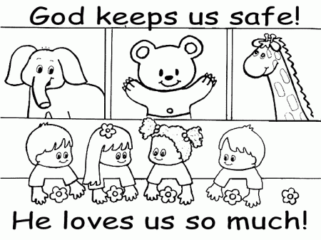 god loves me coloring page | Coloring Pages