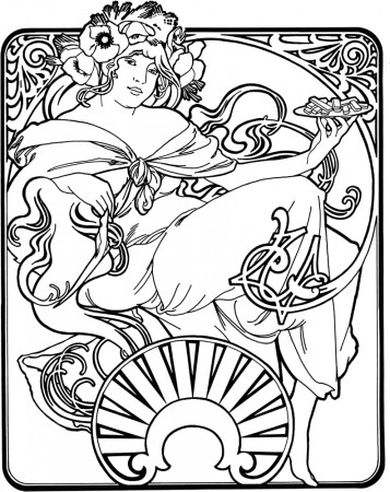 Creative Haven Art Nouveau Designs Coloring Book (Creative Haven Coloring  Books): Mucha Jr., Alphonse Maria, Sibbett Jr., Ed: 9780486781891:  Amazon.com: Books