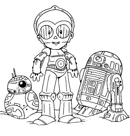 Droids From Star Wars Coloring Pages - Cartoons Coloring Pages - Coloring  Pages For Kids And Adults