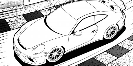 Next-Gen Porsche 911 GT3 Leaked ... In a Children's Coloring Book?
