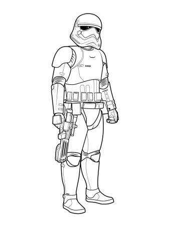 Stormtrooper coloring page - Free printable