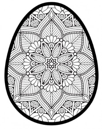 60 Printable Easter/mandala Egg Coloring Pages Group1 - Etsy