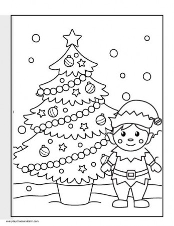 9 Christmas Elf Coloring Pages For Kids (Free PDF Download)
