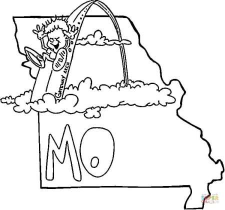 State Of Missouri coloring page | Free Printable Coloring Pages