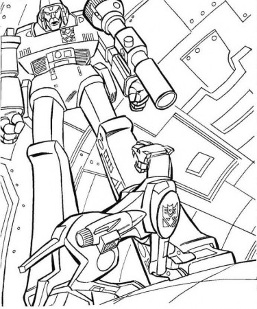 Megatron and Robot Dog Coloring Page - Free Printable Coloring Pages for  Kids
