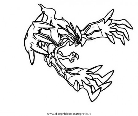 Yveltal pokemon coloring pages